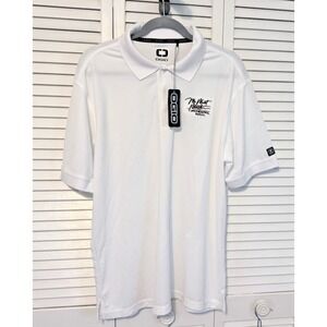 OGIO Men's Polo Shirt  Large Short Sleeve Collard Mr Meat Master